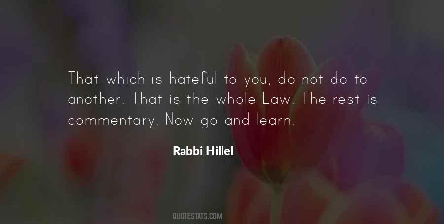 Hillel's Quotes #1323484