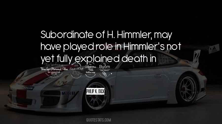 Himmler's Quotes #261319