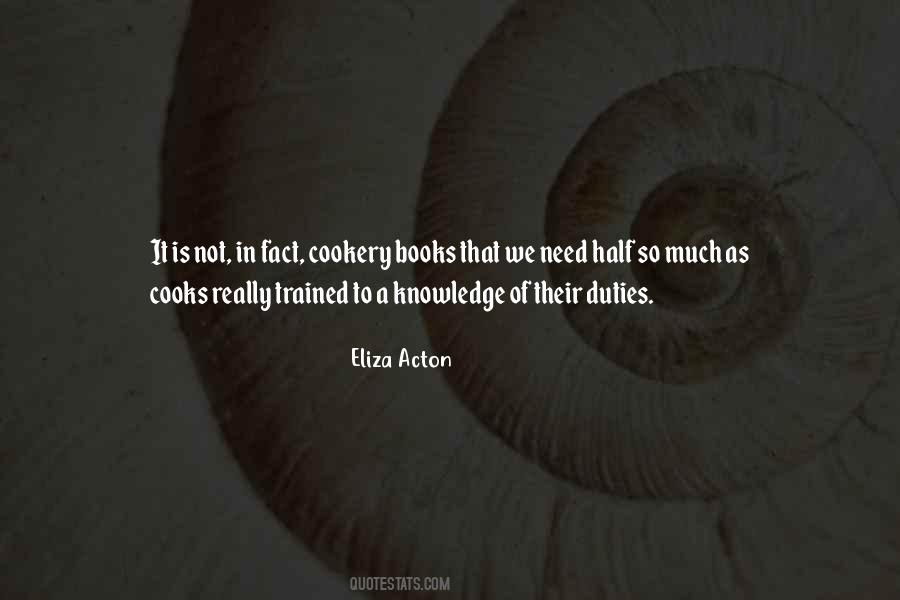 Quotes About Cookery Books #1149227