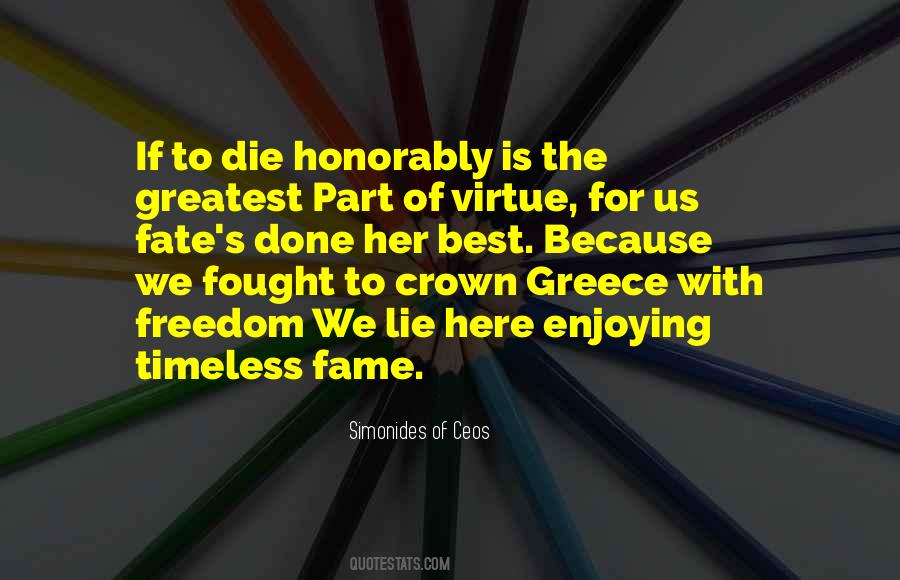 Honorably Quotes #986051