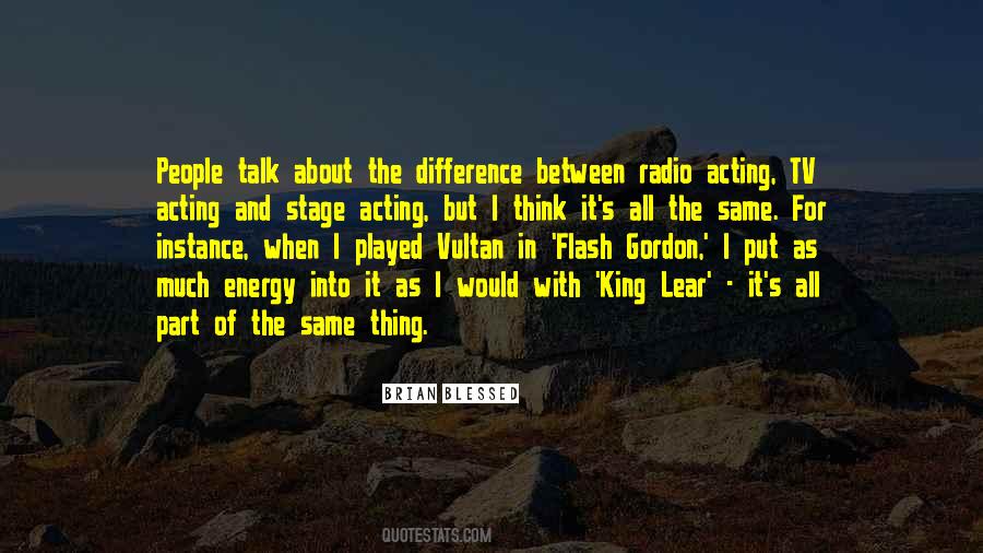 Quotes About Stage Acting #132075