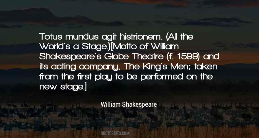 Quotes About Stage Acting #266748