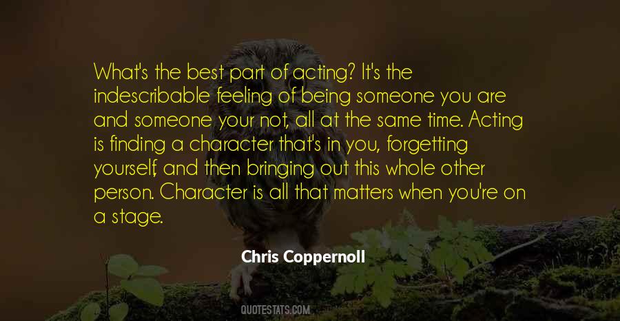 Quotes About Stage Acting #646339
