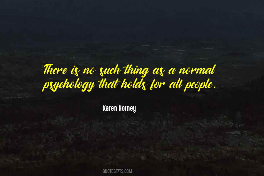 Horney's Quotes #185496