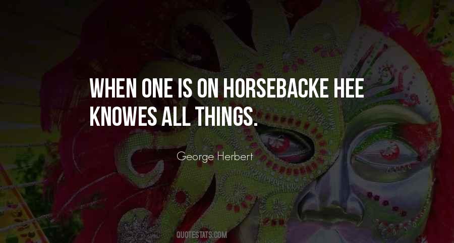 Horsebacke Quotes #195342