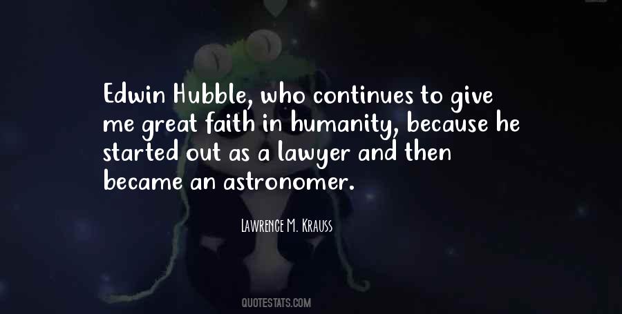 Hubble's Quotes #1392494