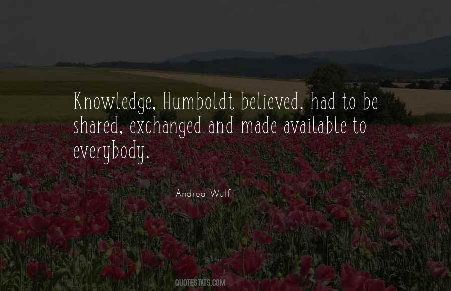 Humboldt's Quotes #1451794