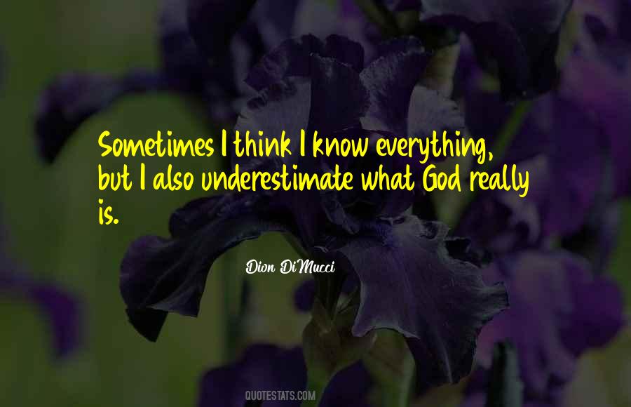 Quotes About I Know Everything #655880