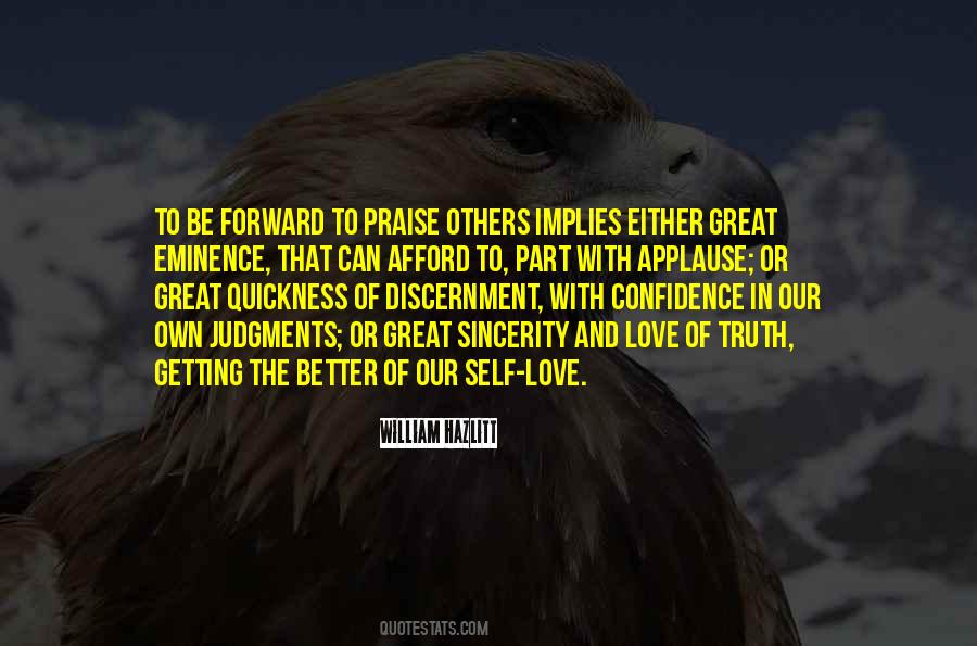 Quotes About Self Praise #1016341