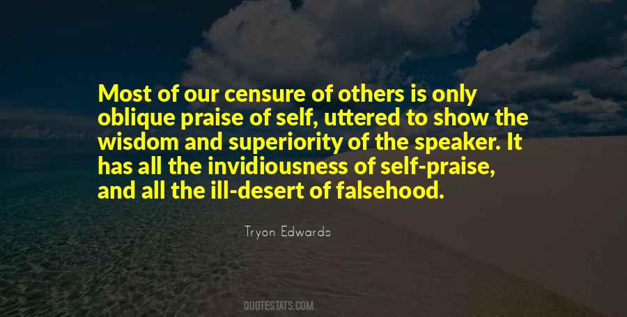 Quotes About Self Praise #628451