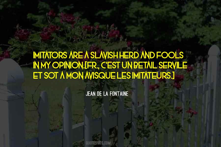 Imitateurs Quotes #717152