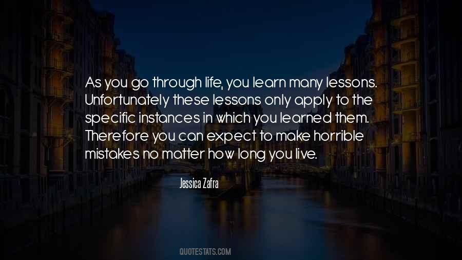 Quotes About Learned Life Lessons #418630