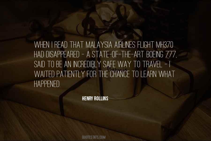 Quotes About Malaysia Airlines #1749824