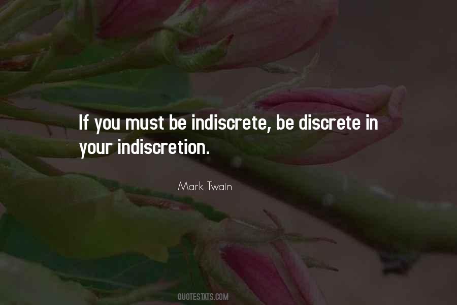 Indiscrete Quotes #1628039