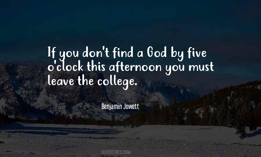 Quotes About College And God #1233007