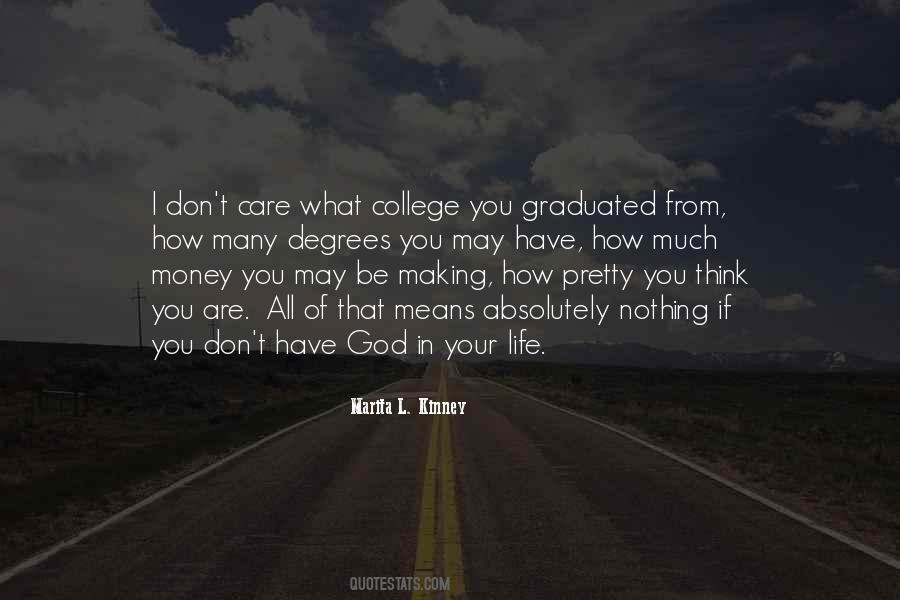 Quotes About College And God #839433