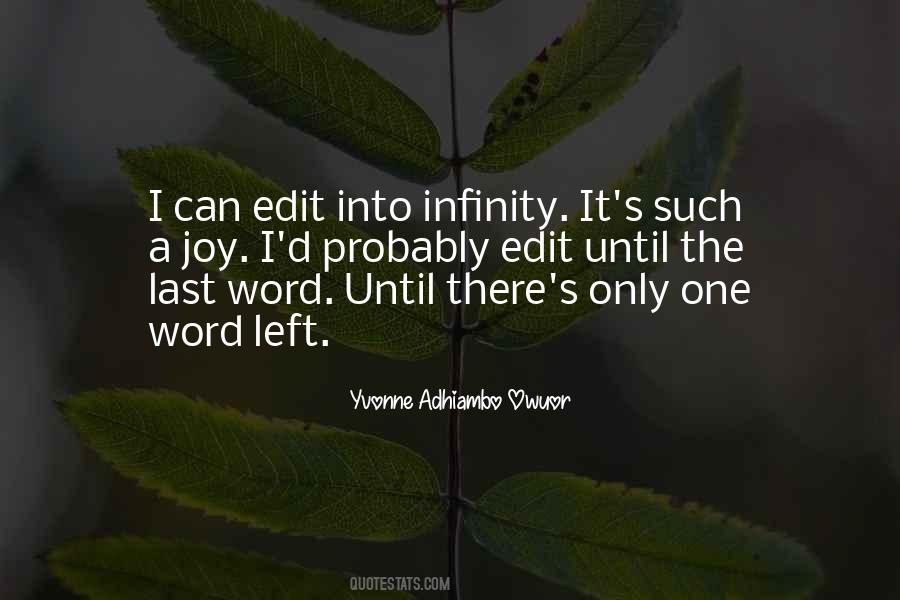 Infinity's Quotes #813235