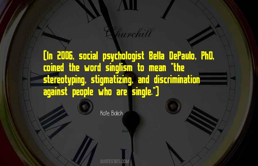 Quotes About Social Discrimination #482467