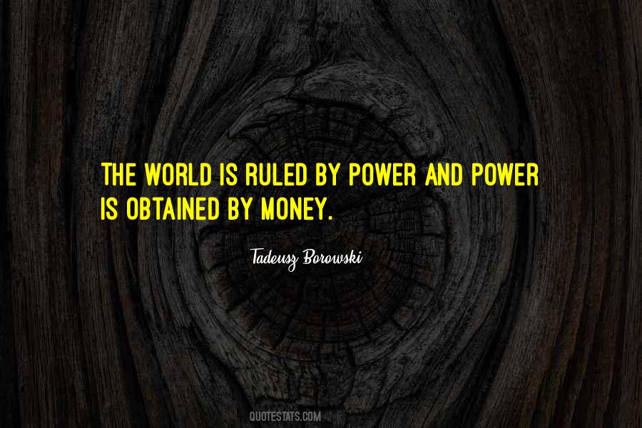 Quotes About Money Is Power #121511
