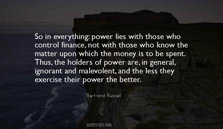 Quotes About Money Is Power #194604