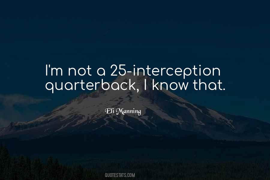 Interception Quotes #92564