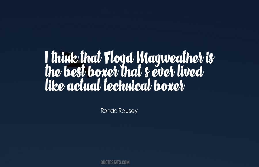 Quotes About Mayweather #1031507