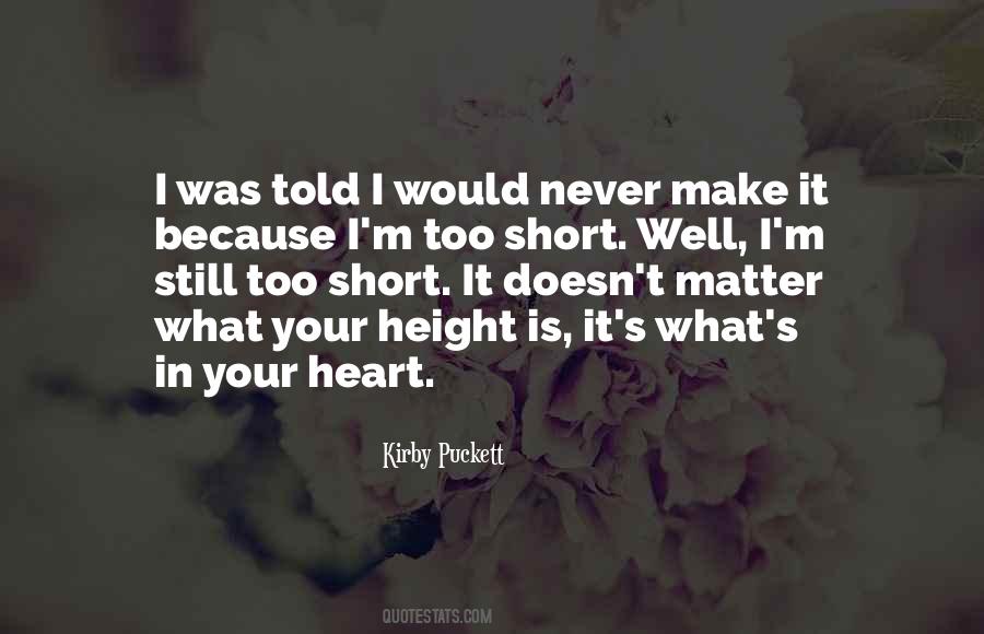 Quotes About Height Short #411674