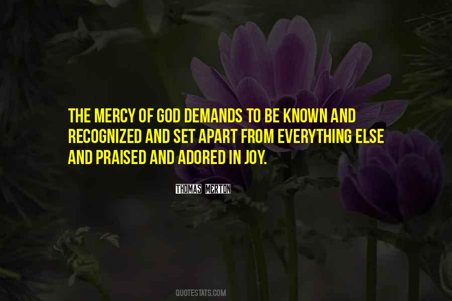 Quotes About The Mercy Of God #159049