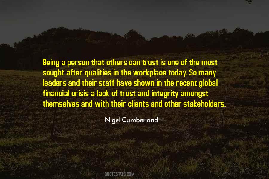Quotes About Integrity And Leadership #1397591