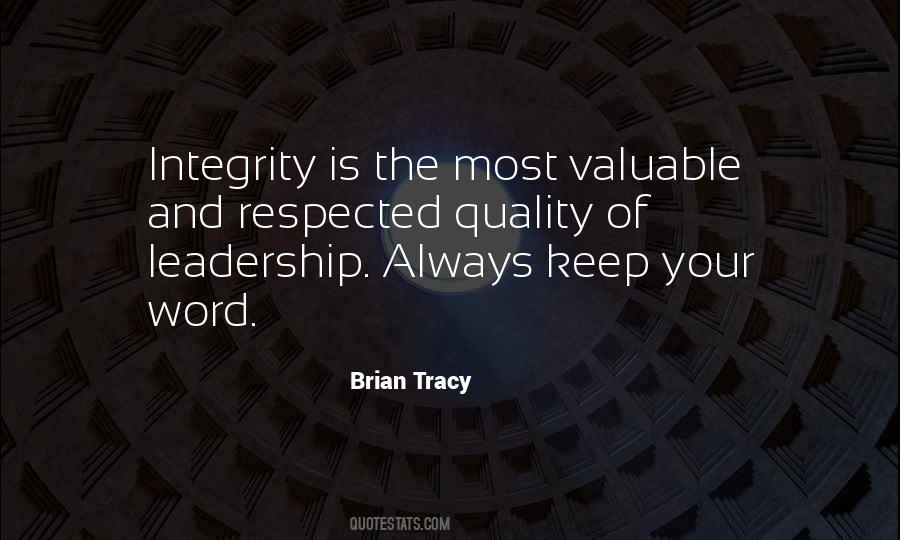 Quotes About Integrity And Leadership #1488116