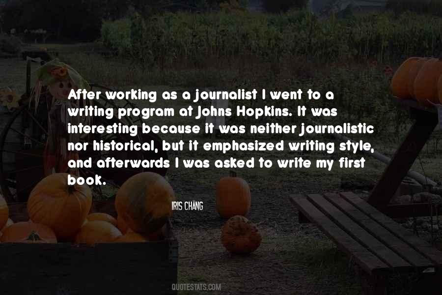 Journalistic Quotes #1120903