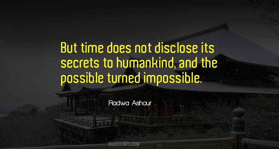 Quotes About Possible And Impossible #349422