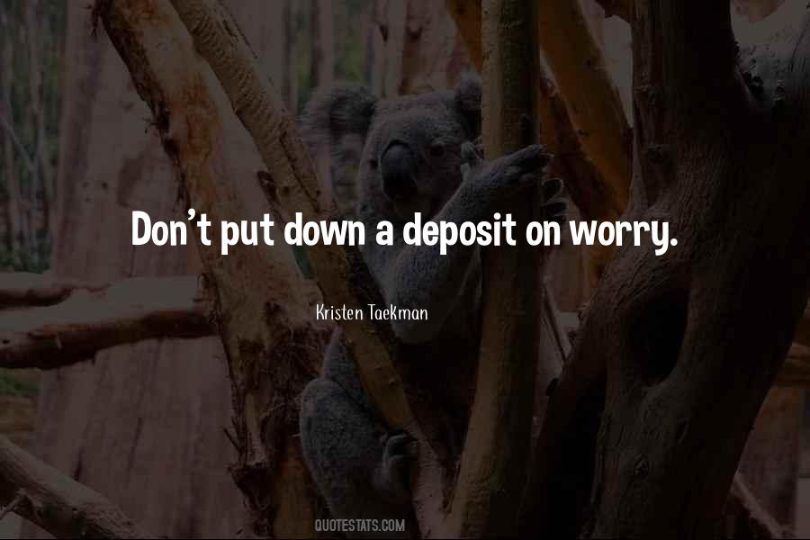 Quotes About Deposits #858808