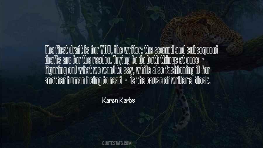 Karbo Quotes #1097456