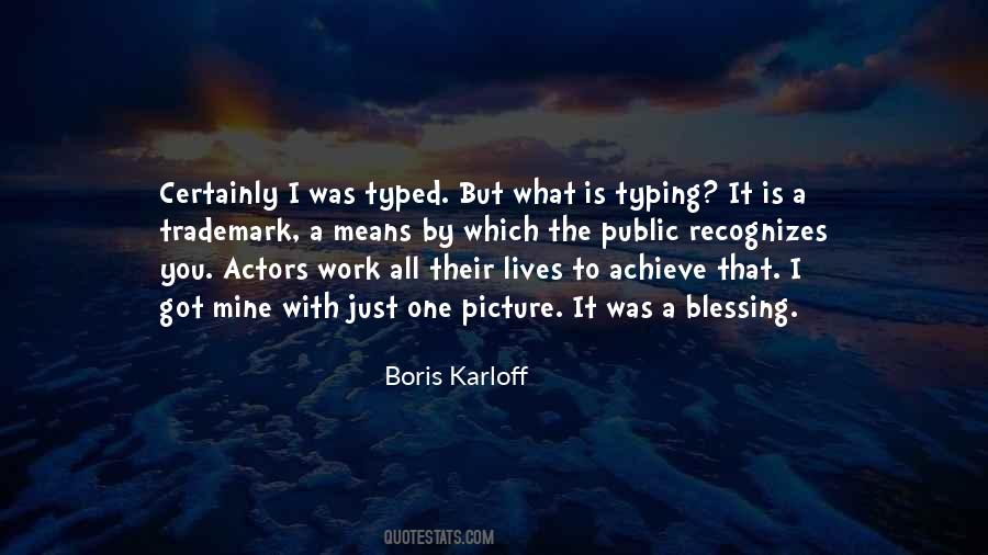 Karloff's Quotes #966953
