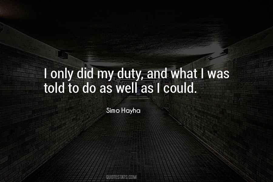 Quotes About Duty #1841060