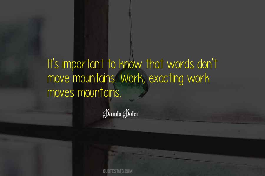 Quotes About Moving Mountains #1710288