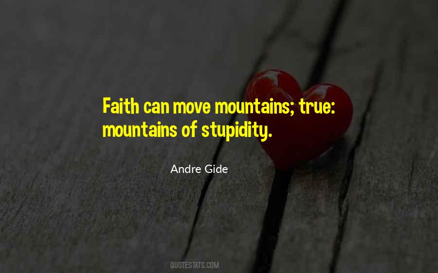 Quotes About Moving Mountains #352926