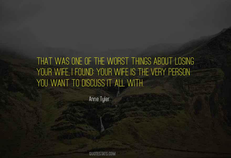 Quotes About Losing A Wife #1044258