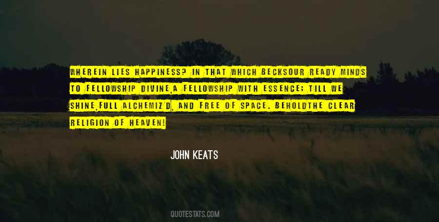 Keats's Quotes #127343