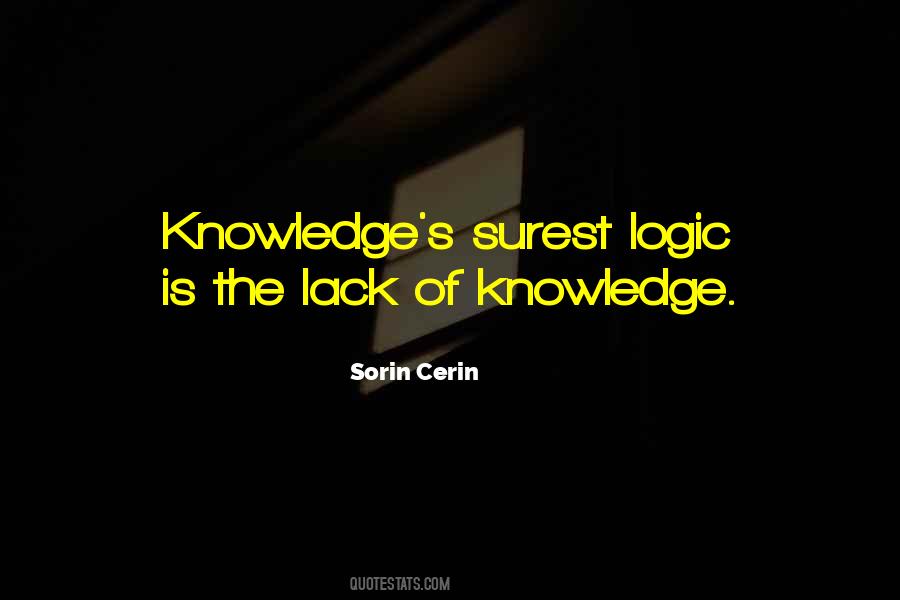 Knowledge's Quotes #1842678