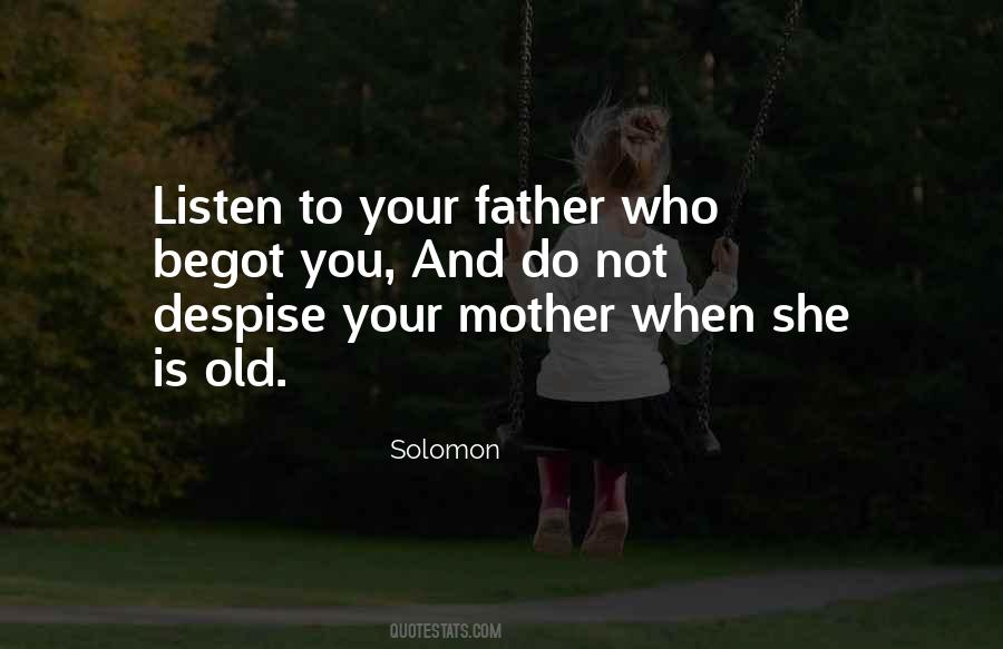 Quotes About Old Father #193976
