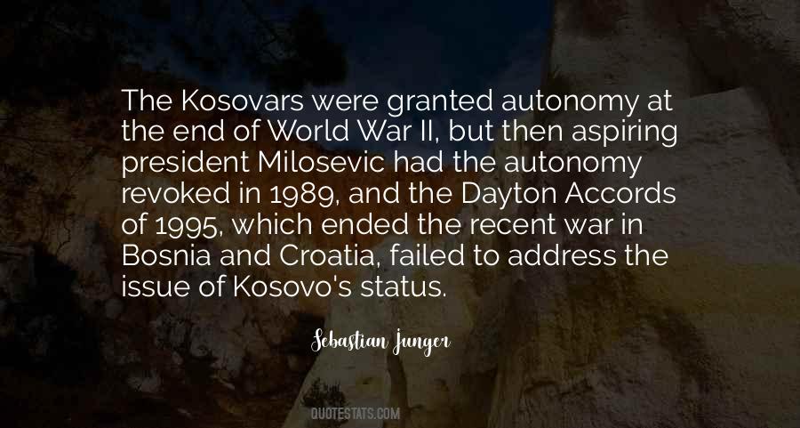 Kosovo's Quotes #1393042