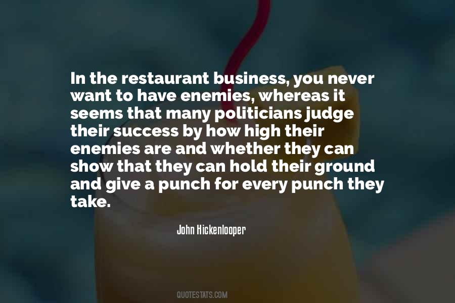 Quotes About The Restaurant Business #429275