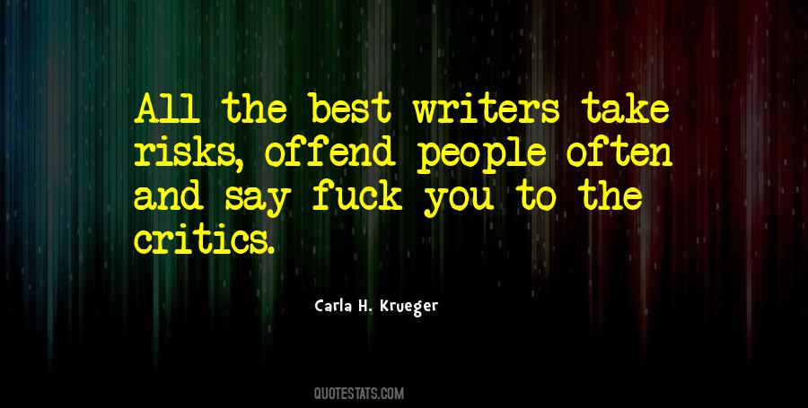 Krueger's Quotes #551007