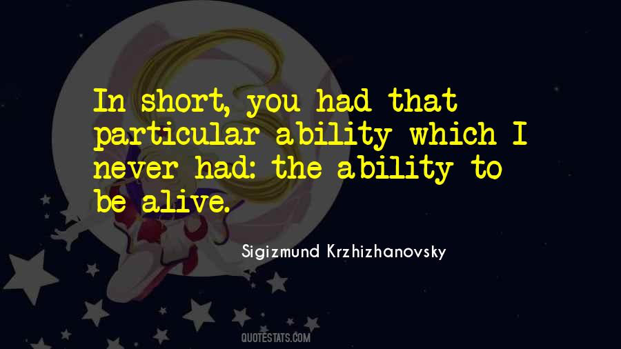 Krzhizhanovsky Quotes #797306