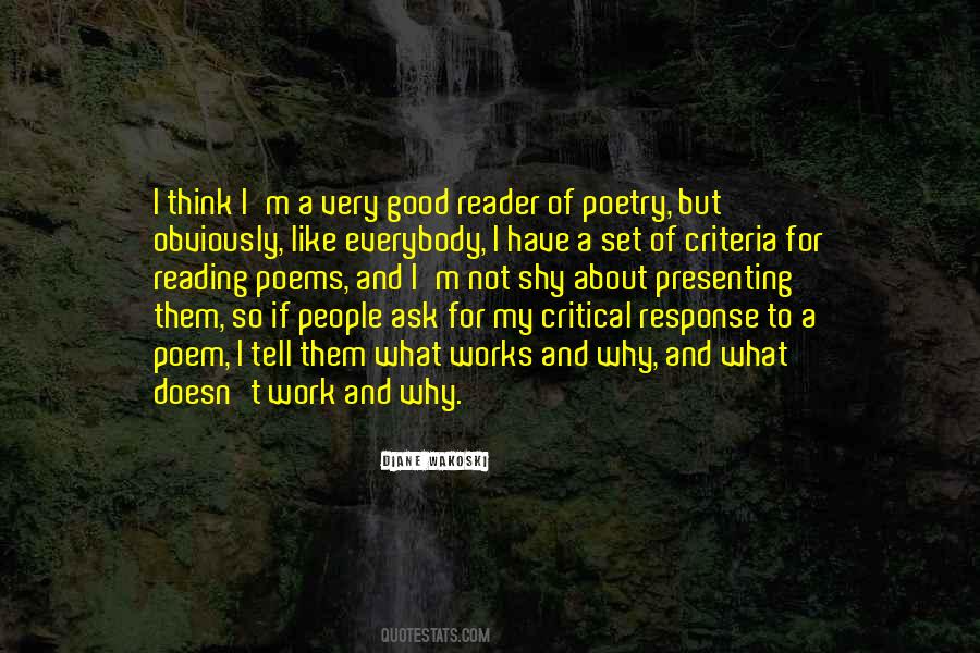 Quotes About Reader Response #1043273