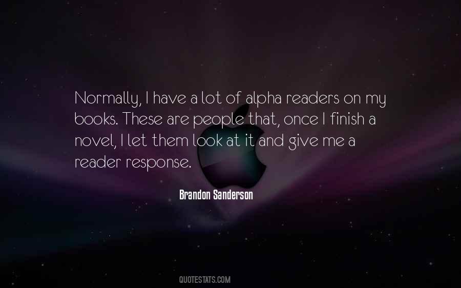 Quotes About Reader Response #944538