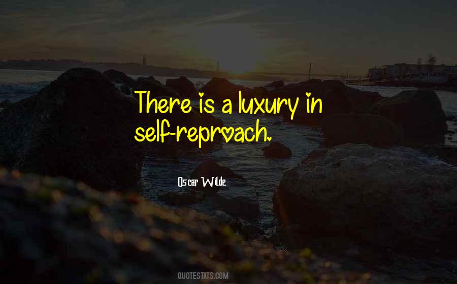 Quotes About Self Reproach #1334278