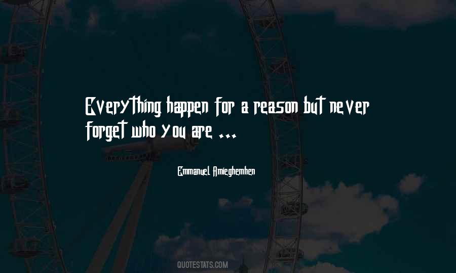 Quotes About Everything Happen For A Reason #244682